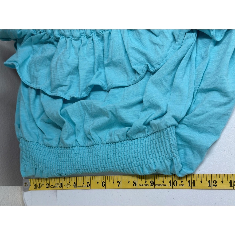 Lilly Pulitzer Dress Women XS Blue Strapless Ruffle Beach Summer Vacation Cotton - Picture 13 of 14